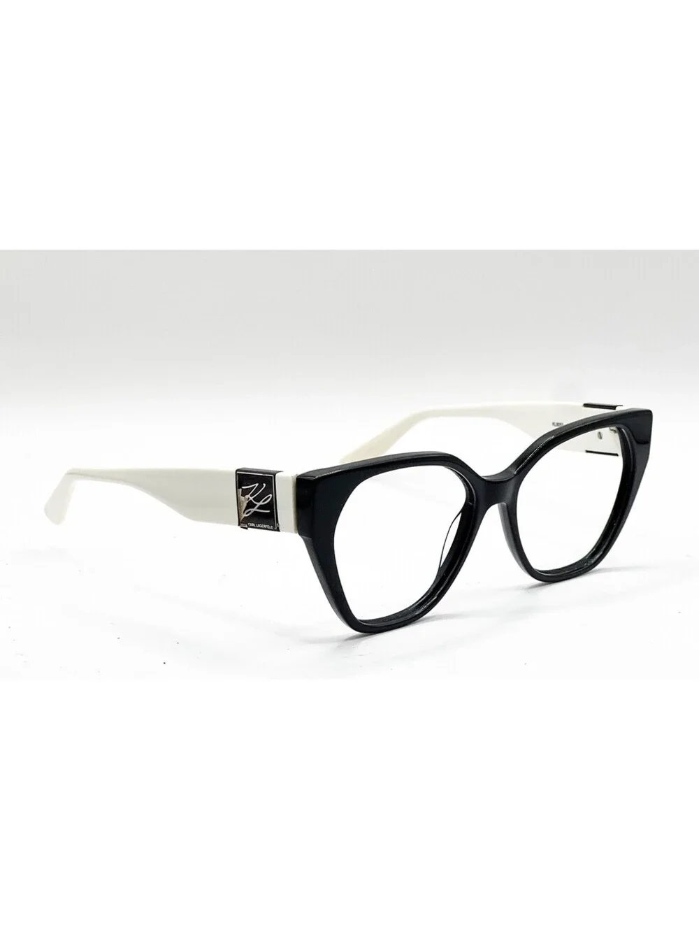Karl Lagerfeld KL6053 004 Black/White Rectangle Authentic Eyeglass Frames 54-16